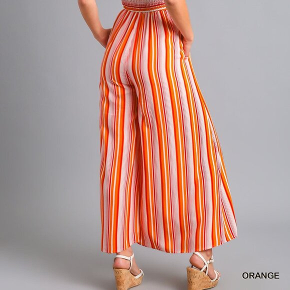 Umgee Striped Jumpsuit pockets NWOT - Picture 5 of 10